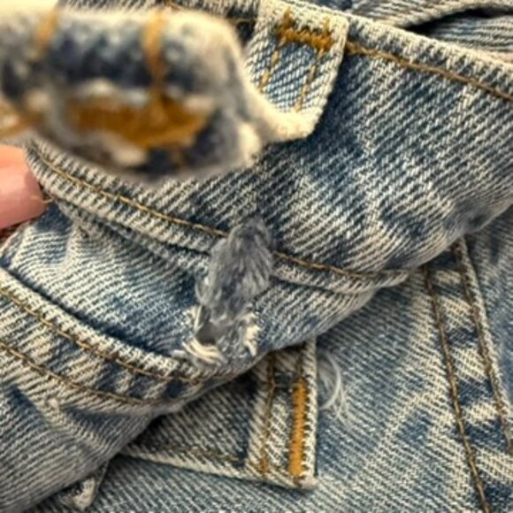 Vintage Levi's 522 High Rise Jeans‎ Women 16 Short Blue Denim Streetwear 90's - Picture 9 of 9